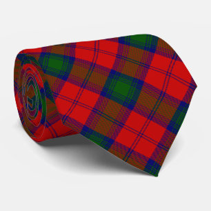 Lindsay tartan red green plaid tie