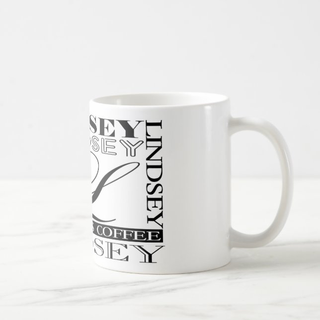 LINDSEY - custom coffee mug (Right)