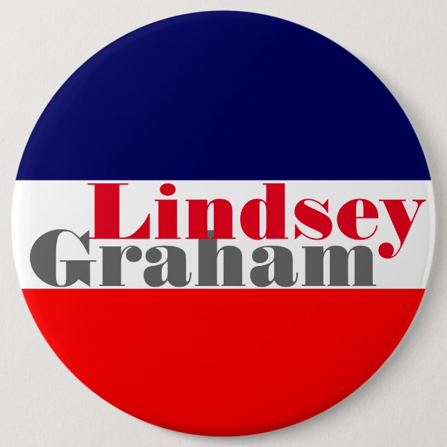 Lindsey Graham 2016 6 Cm Round Badge (Front)