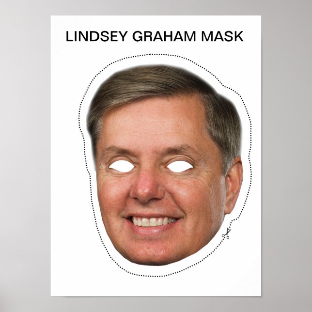 Lindsey Graham Mask Poster (Front)