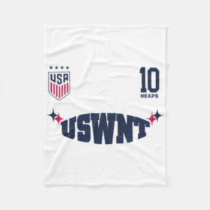 Lindsey Heaps 10 White Uswnt Officially Licensed Fleece Blanket