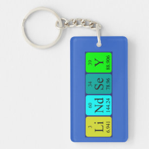 Lindsey periodic table name keyring