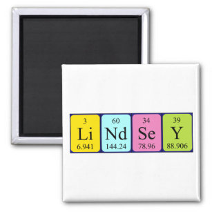 Lindsey periodic table name magnet