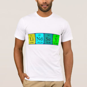 Lindsey periodic table name shirt