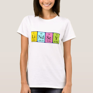 Lindsey periodic table name shirt