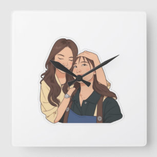LinDy (GL pair) Square Wall Clock