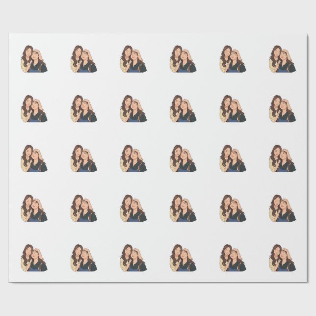LinDy (GL pair) Wrapping Paper (Flat)
