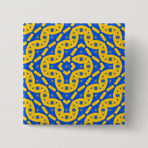 line 15 cm square badge