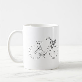 Line Art Bicycle Mug