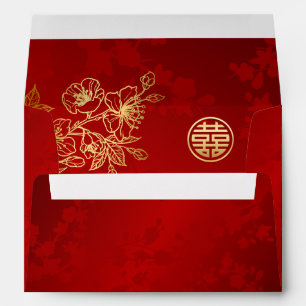 Line Art Chinese Wedding Gold Red  Envelope