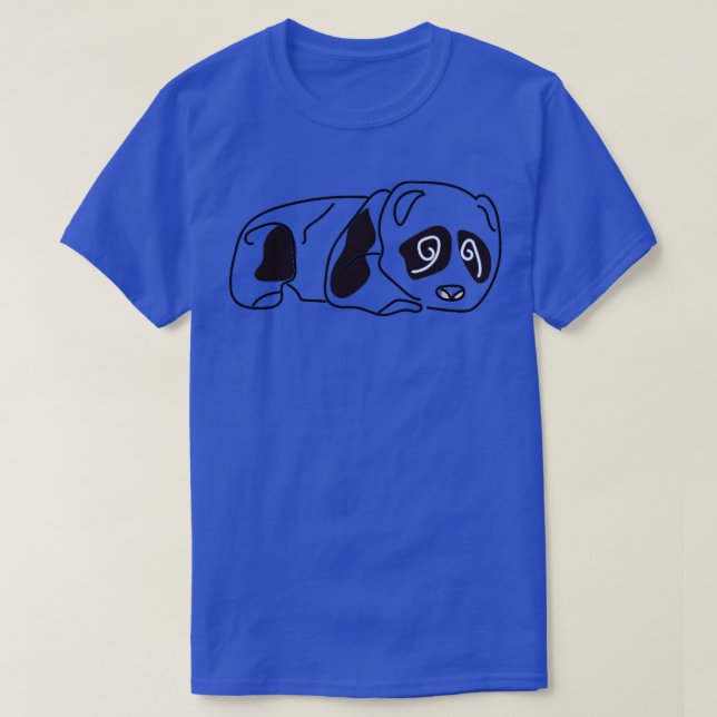 Line art cute panda 1 T-Shirt (Design Front)