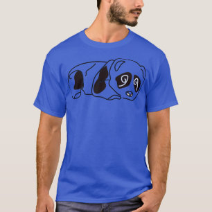 Line art cute panda 1 T-Shirt