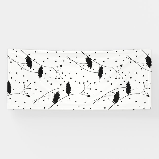 Line art, Dark Grey Banner (Horizontal)