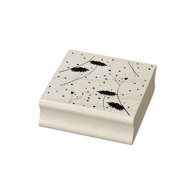 Line art, Dark Grey Wood Art Stamp (Stamp)