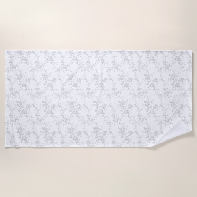 line art Design Beach Towel (Front)