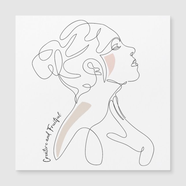 Line Art drawing  - Creative and Fruitful (Front)
