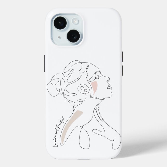 Line Art drawing  - Creative and Fruitful Case-Mate iPhone Case (Back)