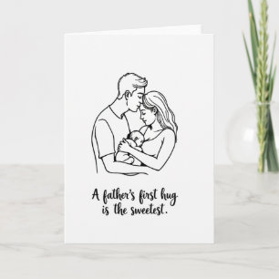 Line Art Family Scene Card