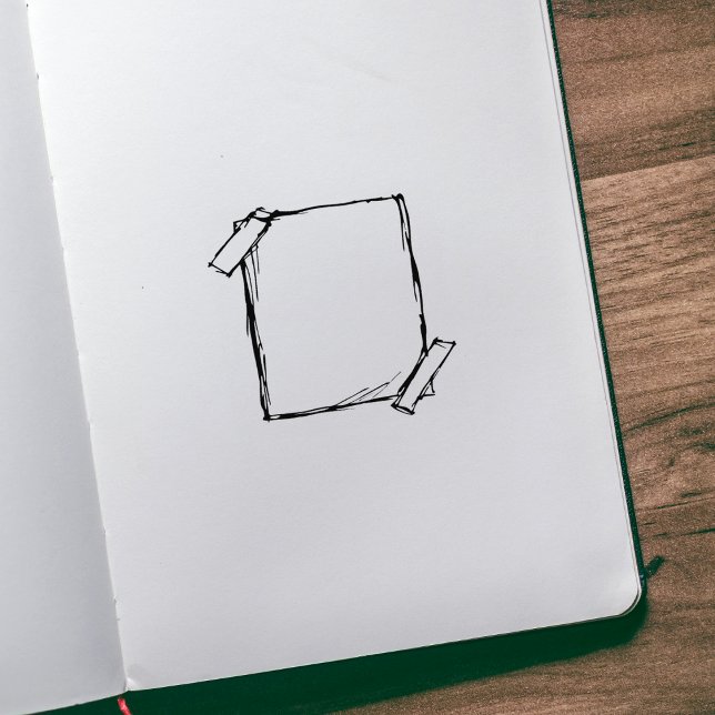 Line Art Frame, Journal  Rubber Stamp (Creator Uploaded)