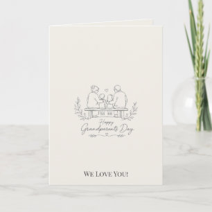 Line Art Grandparents Day / Minimalist Grandparent Card