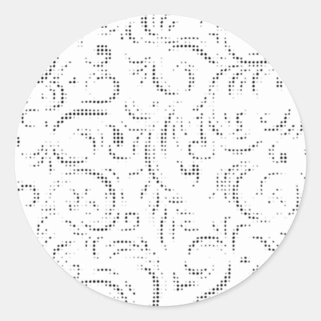Line art, Kangaroo, Ghost Classic Round Sticker (Front)