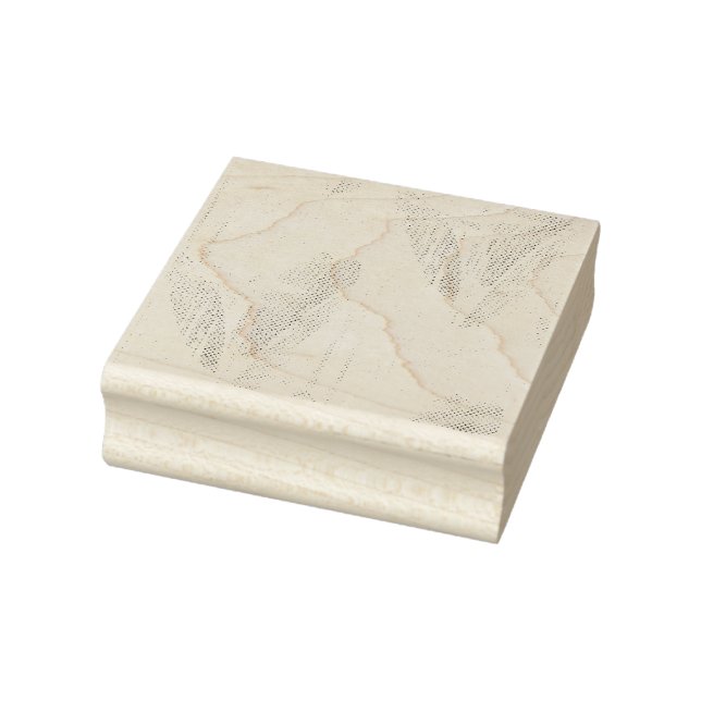 Line art, Seashell, Harp Wood Art Stamp (Stamp)