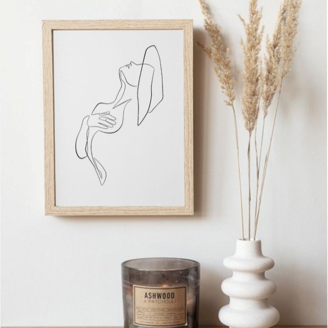 Line Art Woman Body Modern Illustration Poster (Creator Uploaded)