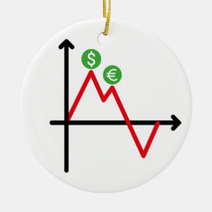line chart forex exchange ceramic ornament