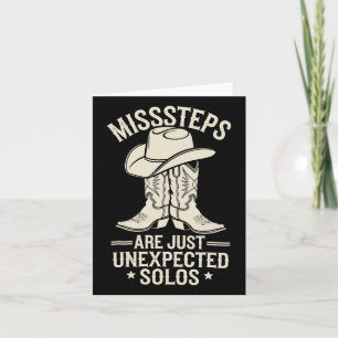 Line Dance Missteps Are Just Unexpected Solos Line Card
