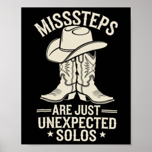 Line Dance Missteps Are Just Unexpected Solos Line Poster
