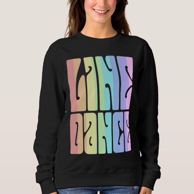 Line Dance Pastel Hippie Sweatshirt (Front)