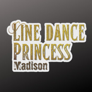 Line dance princess gold name