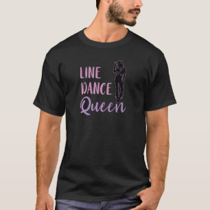 Line Dance Queen Steps Country Western Dancer Line T-Shirt