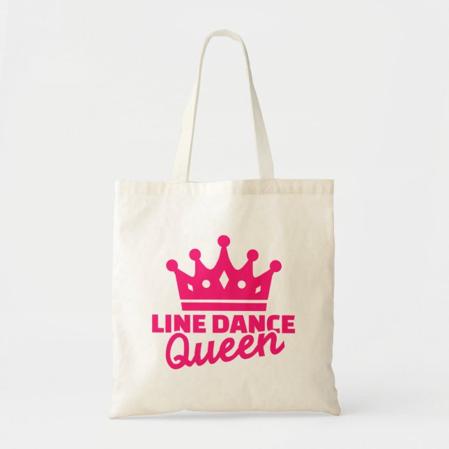 Line dance queen tote bag (Front)