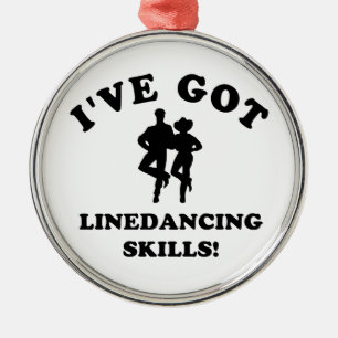 Line dance skill gift items metal ornament