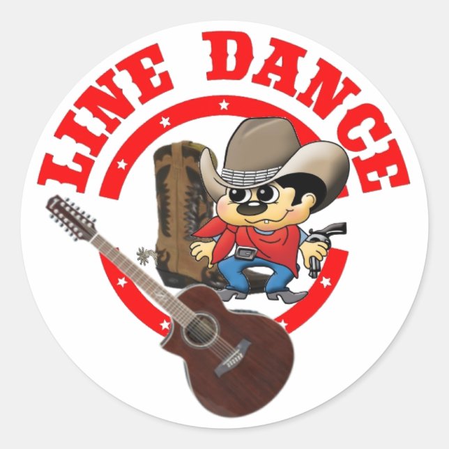 Line Dance sticker Roy Large (Front)