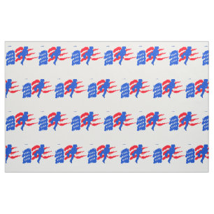 Line Dancer With American Flag Fabric