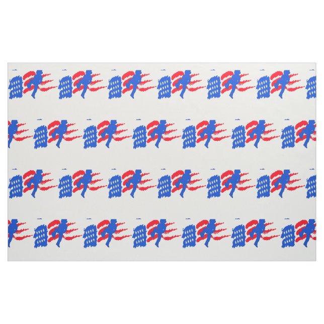 Line Dancer With American Flag Fabric (Fat Quarter)