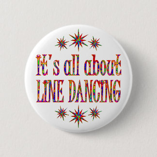 LINE DANCING 6 CM ROUND BADGE