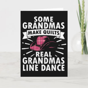 Line Dancing Art For Women Mom Grandma Line Dance Card