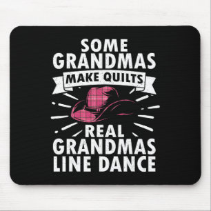 Line Dancing Art For Women Mom Grandma Line Dance Mouse Pad