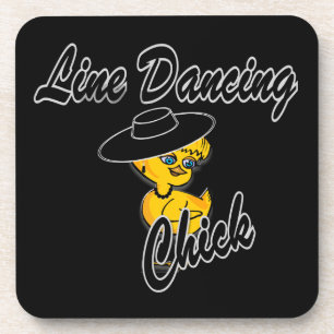 Line Dancing Chick #4 Coaster