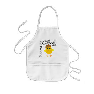 Line Dancing Chick Kids Apron