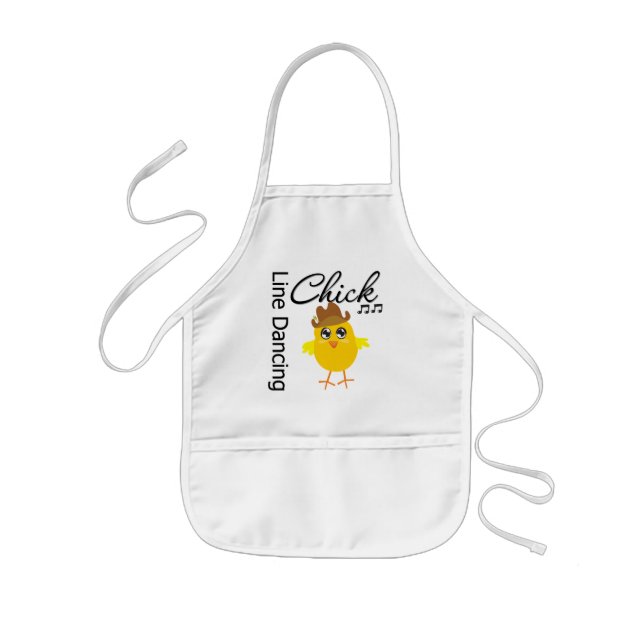 Line Dancing Chick Kids Apron (Front)