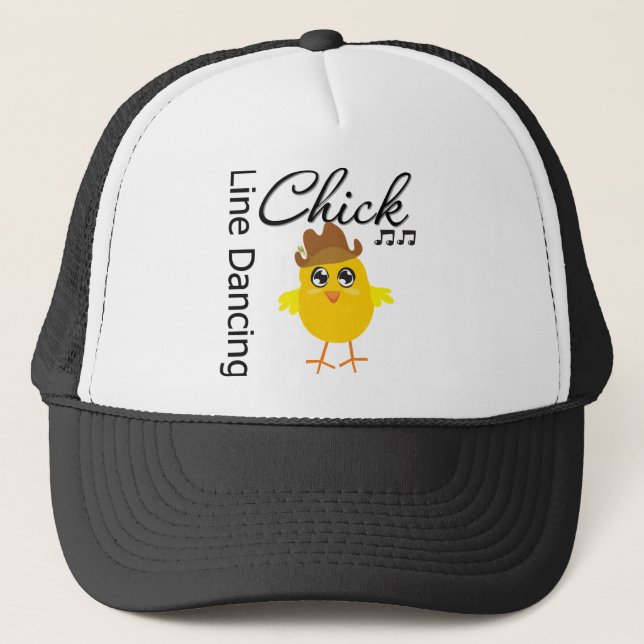 Line Dancing Chick Trucker Hat (Front)