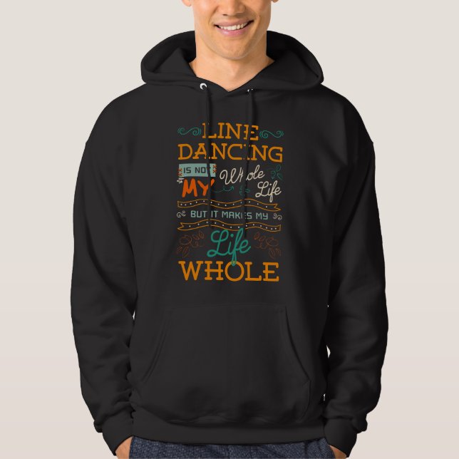 Line Dancing Choreographed Dance Teacher Group Dan Hoodie (Front)