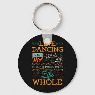 Line Dancing Choreographed Dance Teacher Group Dan Key Ring
