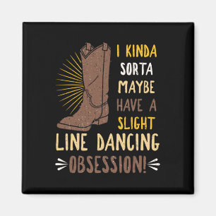 Line Dancing Choreographed Group Dancer Dance Teac Magnet