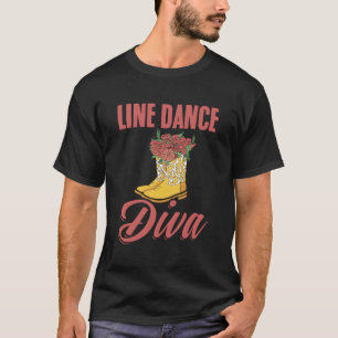 Line Dancing Country Music Dancing Cowboys T-Shirt