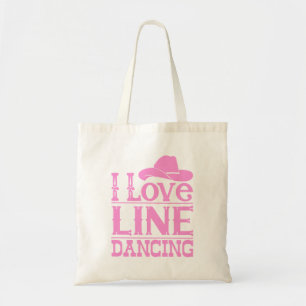 Line Dancing Cowboy Boots Cowgirl Country Music Tote Bag